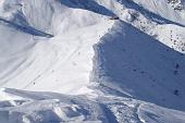 Salita invernale da Lizzola al Passo della Manina e al Monte Sasna con vento e tormenta di neve il 7 febbraio 2010 - FOTOGALLERY